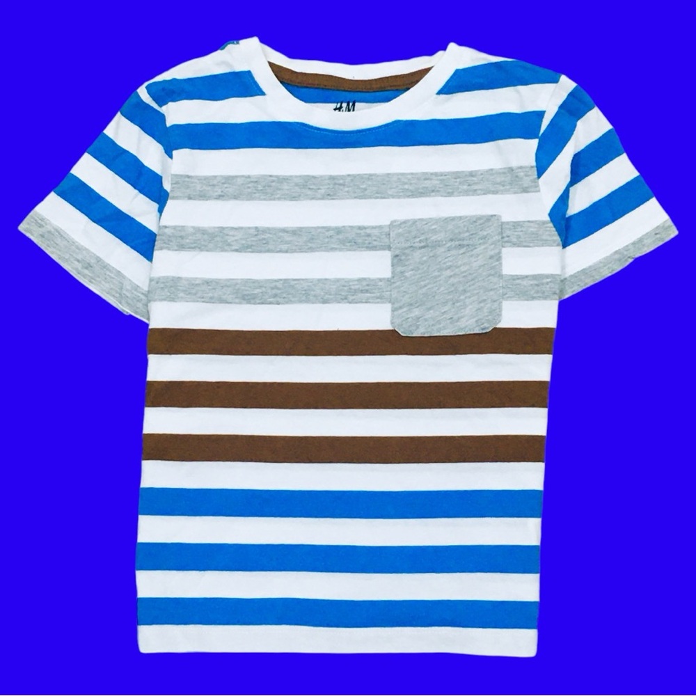 NWT H&M Graphic Tshirt Kids Shirt boys girls Toddler Tee striped stripes gift